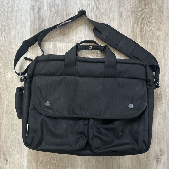Dsptch Utility Brief Slingpack Shoulder Bag Black 3 Way DWR Laptop Backpack READ - Picture 1 of 13